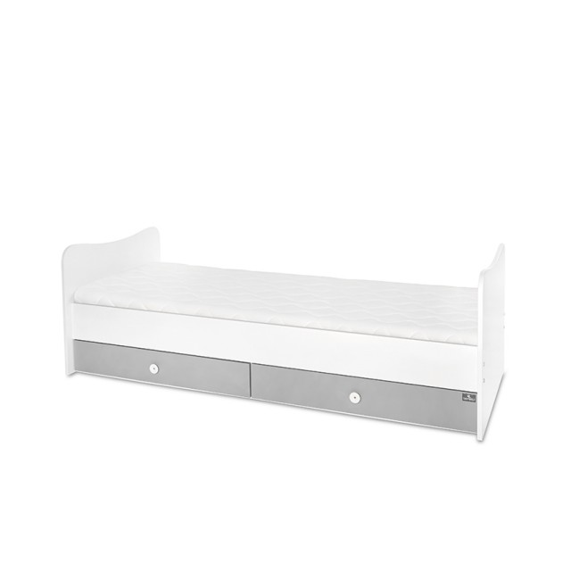 Κρεβάτι minimax νέο 190/72 χρώμα λευκό/πέτρινο γκρι