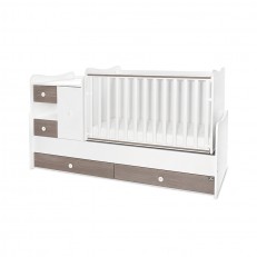 Κρεβάτι minimax 190/72 χρώμα λευκό/καφέ νέο