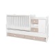 Κρεβάτι minimax 190/72 χρώμα λευκό/κεχριμπαρένιο νέο