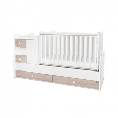 Κρεβάτι minimax 190/72 χρώμα λευκό/κεχριμπαρένιο νέο