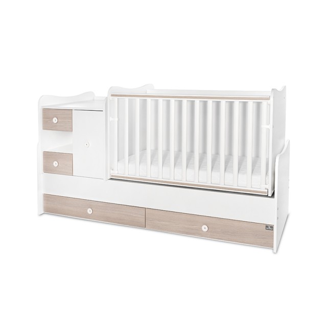 Κρεβάτι minimax 190/72 χρώμα λευκό/κεχριμπαρένιο νέο