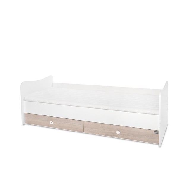 Κρεβάτι minimax 190/72 χρώμα λευκό/κεχριμπαρένιο νέο