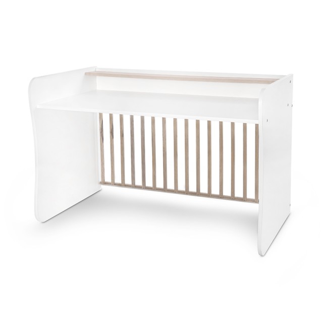 Κρεβάτι Minimax 190/72 χρώμα λευκό/ανοιχτό δρυ καινούργιο