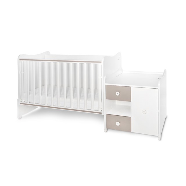 Κρεβάτι minimax 190/72 χρώμα λευκό/κορδόνι καινούργιο