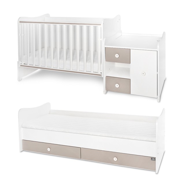 Κρεβάτι minimax 190/72 χρώμα λευκό/κορδόνι καινούργιο