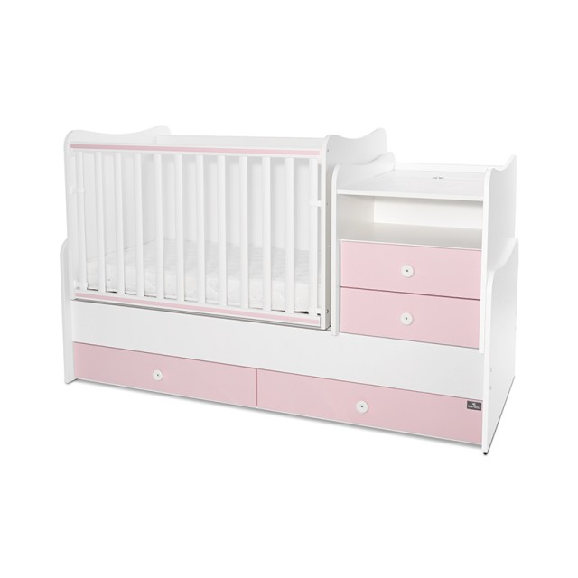Συνδυασμός κρεβατιού 172/72 λευκό/ροζ ορχιδέα