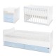 Συνδυασμός κρεβατιού 172/72 λευκό/baby blue
