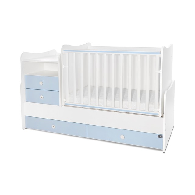 Συνδυασμός κρεβατιού 172/72 λευκό/baby blue