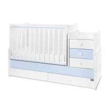 Κρεβάτι maxi plus νέο 70/160 λευκό/baby blue-3box