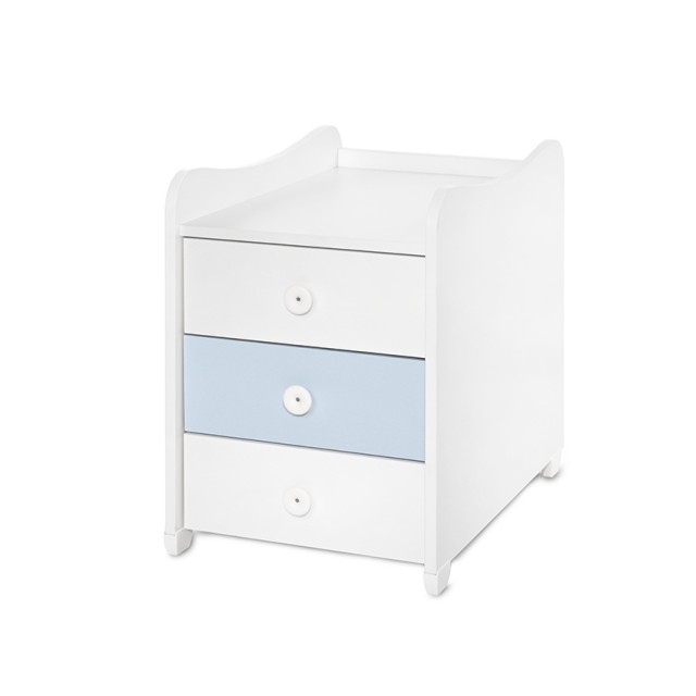 Κρεβάτι maxi plus νέο 70/160 λευκό/baby blue-3box
