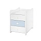 Κρεβάτι maxi plus νέο 70/160 λευκό/baby blue-3box