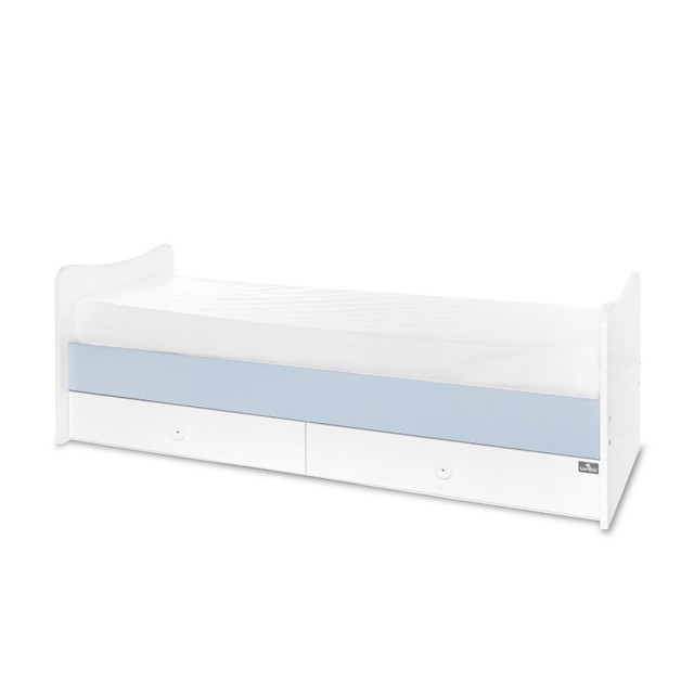 Κρεβάτι maxi plus νέο 70/160 λευκό/baby blue-3box