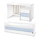 Κρεβάτι maxi plus νέο 70/160 λευκό/baby blue-3box
