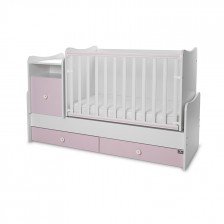 Κρεβάτι trend plus 70/160 χρώμα λευκό/orchid pink -3box
