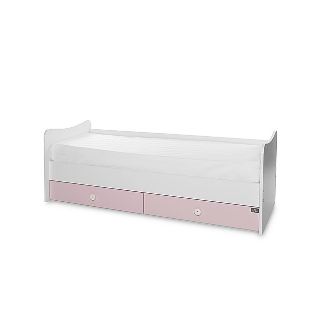 Bed trend plus 70/160 χρώμα λευκό/ορχιδέα καρφίτσα -3box