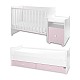 Bed trend plus 70/160 χρώμα λευκό/ορχιδέα καρφίτσα -3box