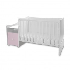 Κρεβάτι trend plus 70/160 χρώμα λευκό/orchid pink -3box