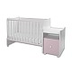 Bed trend plus 70/160 χρώμα λευκό/ορχιδέα καρφίτσα -3box