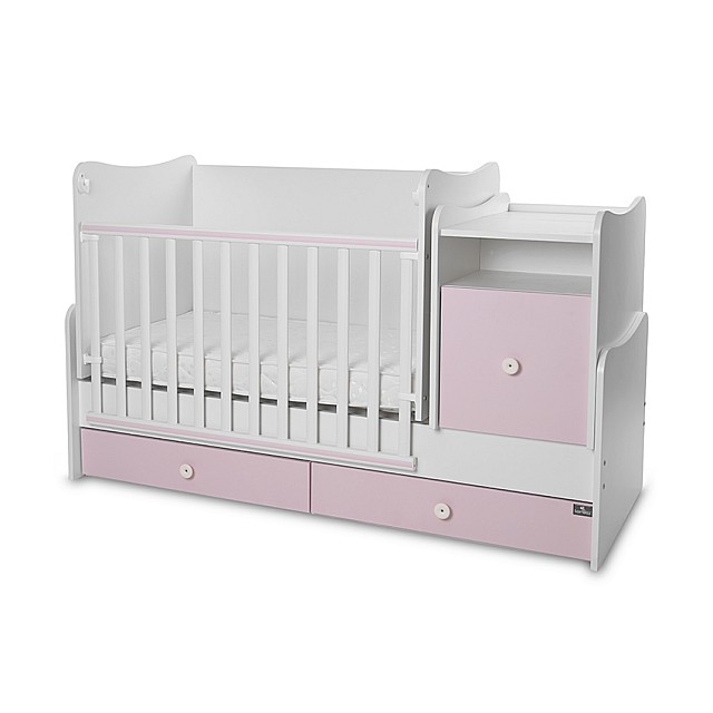 Bed trend plus 70/160 χρώμα λευκό/ορχιδέα καρφίτσα -3box