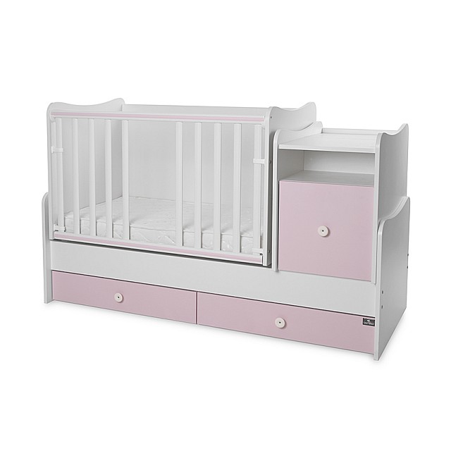 Bed trend plus 70/160 χρώμα λευκό/ορχιδέα καρφίτσα -3box