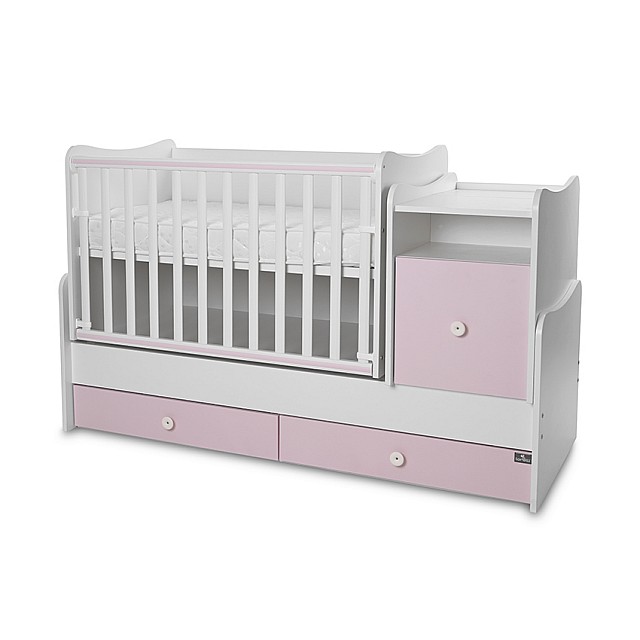 Bed trend plus 70/160 χρώμα λευκό/ορχιδέα καρφίτσα -3box