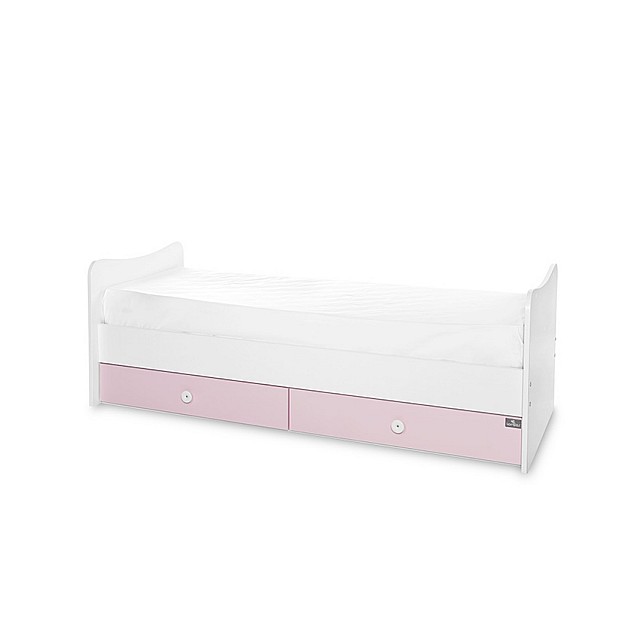 Bed trend plus 70/160 χρώμα λευκό/ορχιδέα καρφίτσα -3box