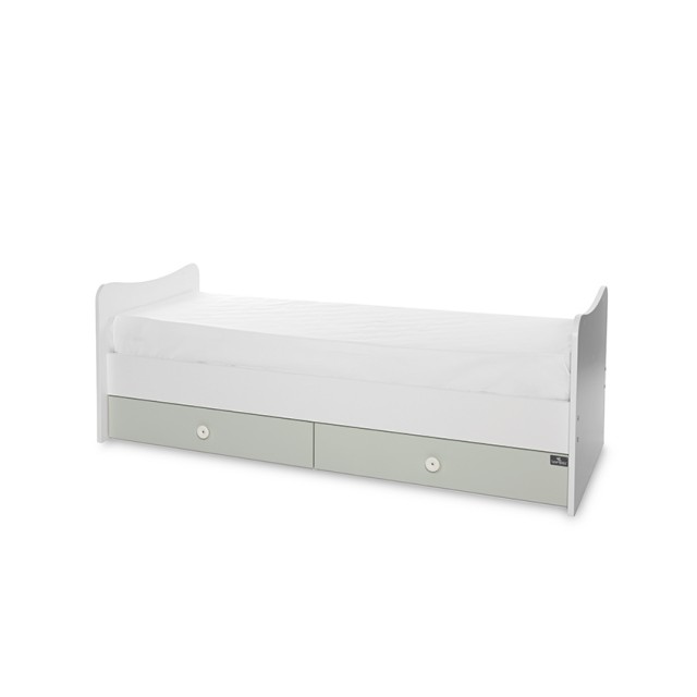 Bed trend plus 70/160 χρώμα λευκό/γαλακτοπράσινο-3κουτί