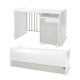 Bed trend plus 70/160 χρώμα λευκό/γαλακτοπράσινο-3κουτί