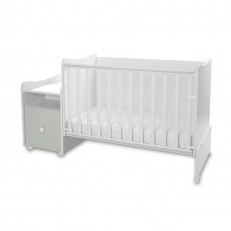 Κρεβάτι trend plus 70/160 χρώμα λευκό/milky green-3box