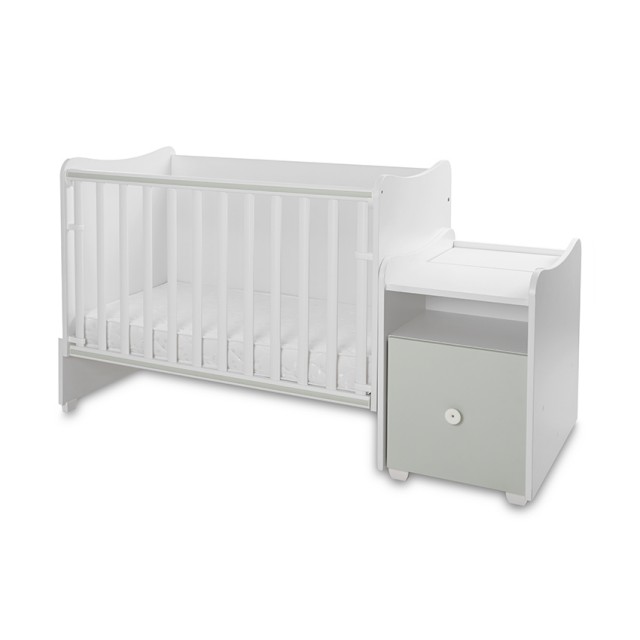 Bed trend plus 70/160 χρώμα λευκό/γαλακτοπράσινο-3κουτί