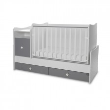 Κρεβάτι trend plus 70/160 χρώμα λευκό/stone grey-3box