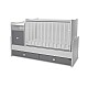 Bed trend plus 70/160 χρώμα λευκό/πέτρινο γκρι-3κουτί