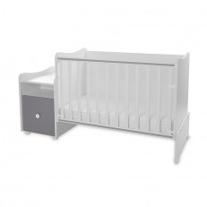 Κρεβάτι trend plus 70/160 χρώμα λευκό/stone grey-3box