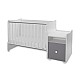 Bed trend plus 70/160 χρώμα λευκό/πέτρινο γκρι-3κουτί