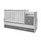 Bed trend plus 70/160 χρώμα λευκό/πέτρινο γκρι-3κουτί