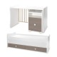 Bed trend και νέο 70/160 χρώμα λευκό/coffee-3box