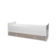 Bed trend και νέο 70/160 χρώμα λευκό/κεχριμπαρένιο-3κουτί