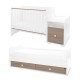 Bed trend και νέο 70/160 χρώμα λευκό/κεχριμπαρένιο-3κουτί