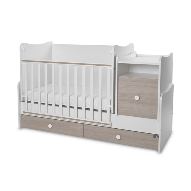 Bed trend και νέο 70/160 χρώμα λευκό/κεχριμπαρένιο-3κουτί