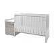 Bed trend plus 70/160 χρώμα λευκό/ανοιχτό δρυς -3κουτί