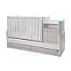 Bed trend plus 70/160 χρώμα λευκό/ανοιχτό δρυς -3κουτί
