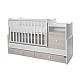 Bed trend plus 70/160 χρώμα λευκό/ανοιχτό δρυς -3κουτί