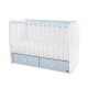 Μήτρα κρεβατιού νέα 60/120 λευκό/baby blue-2box