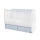Μήτρα κρεβατιού νέα 60/120 λευκό/baby blue-2box