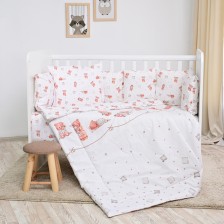 Σετ με 5 μεγάλα αρκουδάκια Ranfors με μπεζ μαξιλάρι