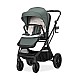 E.STROLLER GLORY 2in1 GREEN+ADAPTERS με καλάθι για νέο μωρό