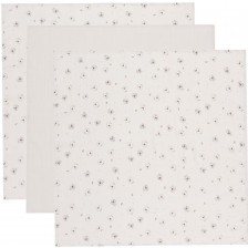Σετ 3 πάνες από μουσελίνα Bebe-Jou 70x70cm - Tiny Sheep