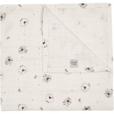 Πάνα Bebe-Jou από μουσελίνα 110x110cm - Μικρά Πρόβατα