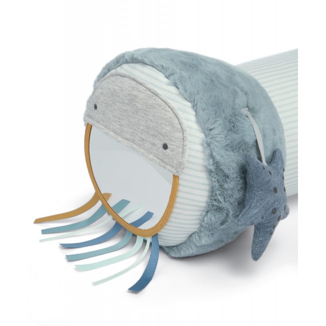 Mamas & Papas Tummy Time Roll Toy - Welcome to the world Blue