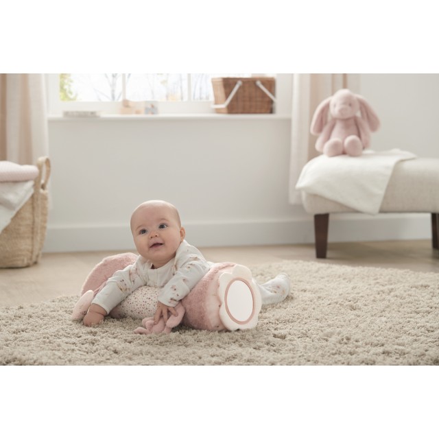 Mamas & Papas Tummy Time Roll Toy - Welcome to the world Pink